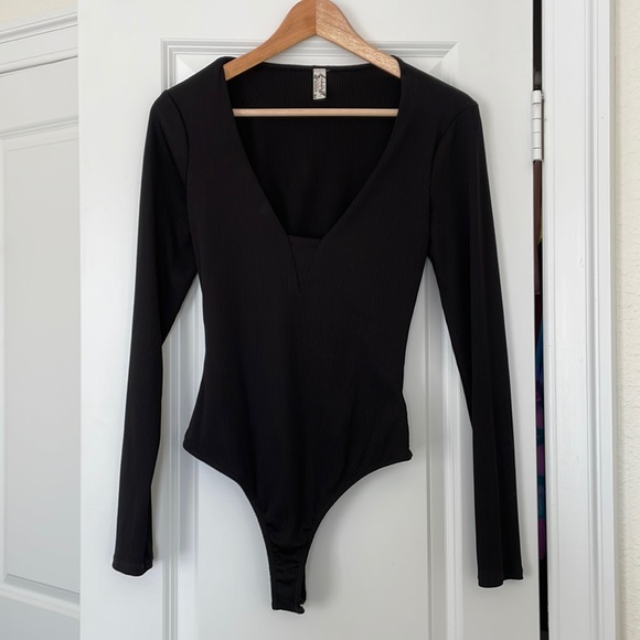 Free People Tops - Free People Ribbed Bodysuit